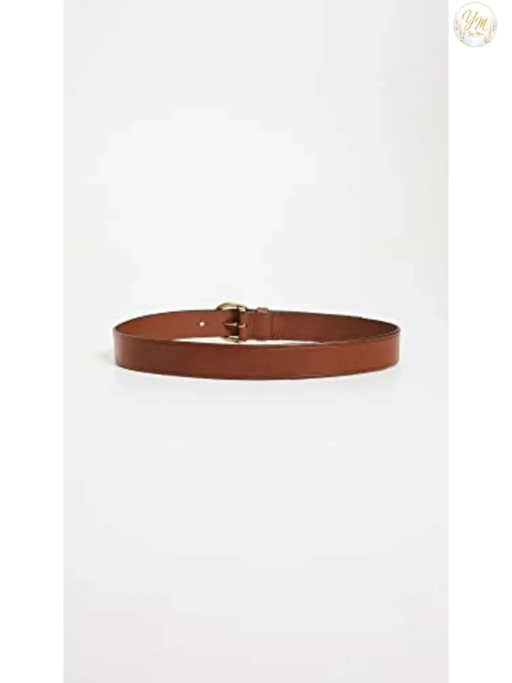 Madewell Medium Perfect Leather Belt Gold-Tone Buckle